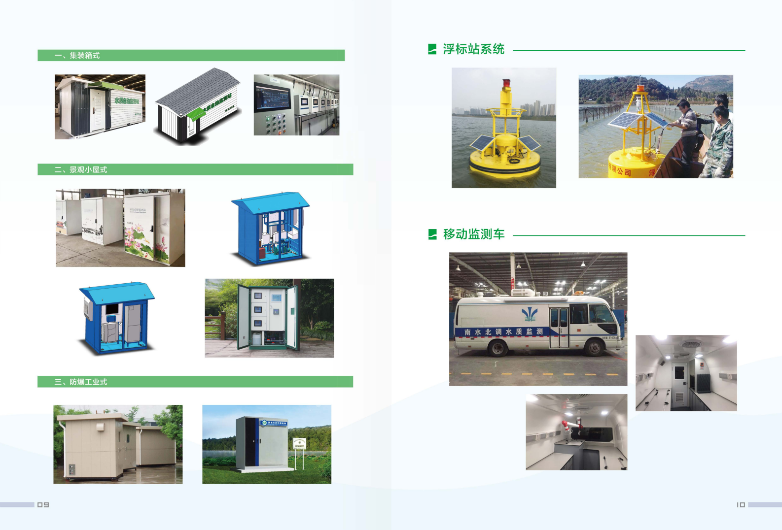 Fixed station, floating station, and mobile monitoring systems